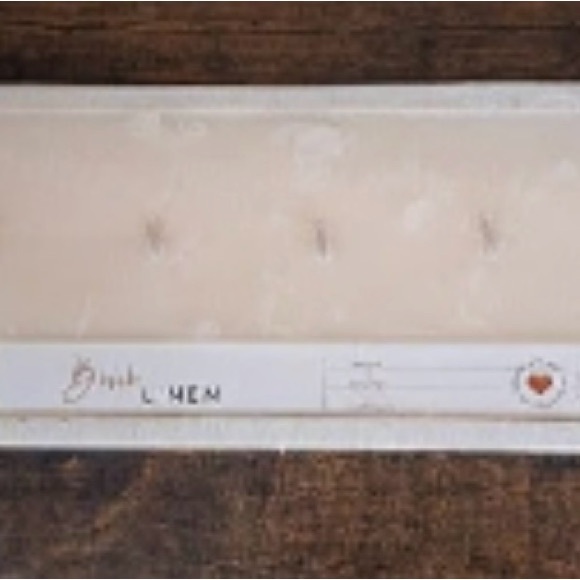 Cedar Mountain Candle Beach Linen 7 Wick White Dough Bowl Soy Candle - Picture 2 of 15